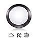 SOLLA 7.5 Inch Flush Mount Ceiling Light Fixture, Dimmable, 950LM High Brightness, 15W (90W Equiv.), Warm White, 3000K, Bronze Finish, Ultra-Thin LED Disk Light with ETL FCC Listed