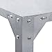 Giantex Galvanized Steel Workbench Worktable Workstation Prepare Work Potting Table Two Tier Storage Shelf