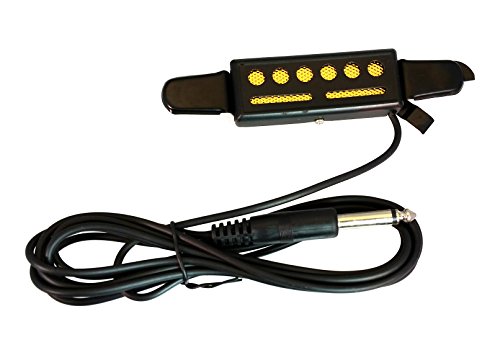 Teisco Del Rey(TM)-style "Gold Foil" Clip-in Magnetic Pickup with Amp Cord