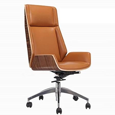 Gaoxiaomei Office Chair Office Chair Wood And Leather Office Chair Leisure Recliner High Back Lift Adjustable Executive Chair Office Chair Ergonomic Swivel Chair Amazon Co Uk Kitchen Home
