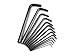 TEKTON Hex Key Wrench Set, 13-Piece (3/64-3/8 in.) | 25232