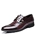 YangXieJiang Mens Patent Leather Tuxedo Dress Shoes Lace up pointed Toe Oxfords 1877 brown 10.5D(M)US