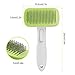 YLONG Pet Grooming Brushes 2Packs Self-Cleaning Slicker Brush and Massage Brush for Dogs and Cats Easy to Clean Pet Deshedding Grooming Tools for Long haired to short haired(Pink and Green)