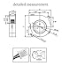 2pcs 5015 Dual Ball Bearing Cooling Blower Fan DC 24V 0.10A~0.15A with 2 Pin Connector 50mmx15mm Fans
