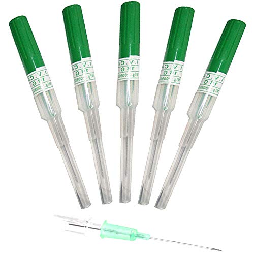 Nose Septum Ear Body Piercing Needles/IV Catheter Needles-Beach Body Art Supply IV Needle Piercing Needles Kit Piercing IV Needles With Catheter Body Piercing Needle IV Kit 18G Gauge 10Pcs