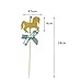 KWJOY 40 Pieces Carousel Horse Theme Gold Glitter Cupcake Toppers Horse Cake Decoration