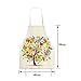 Creative Children’s Apron Kitchen Cooking Baking or Barbecue/bbq Aprons for Kid Girls with Burlap Cotton Colored Tree Prints