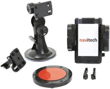 Navitech In Car Suction Cup Windscreen / Air Vent / Dash Disc 3 in 1 Universal 360 degree operation Mount Cradle with Road Cushion Technology Compatible With The Samsung YP-Q3AB, Samsung YP-S3JAB, Samsung YP-U5 , Samsung YP-Q2JAB, Samsung YP-R0, Samsung YP-R1J, Samsu