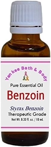 Benzoin Essential Oil (Stryax Benzoin), Therapeutic Grade, Pure and Natural (10 ml (0.33 Ounce))