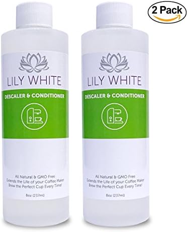 100% Organic Coffee Descaling Solution For Keurig, K-Cup, Delonghi, Nespresso and any Drip Coffee Pot or Espresso Machine - 2 PACK - by Love Lily White