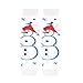 Elesa Miracle 6pc Baby & Toddler Cozy Soft Leg Warmers, Kneepads, Gift Set for Little Boys & Girls (Christmas Color)