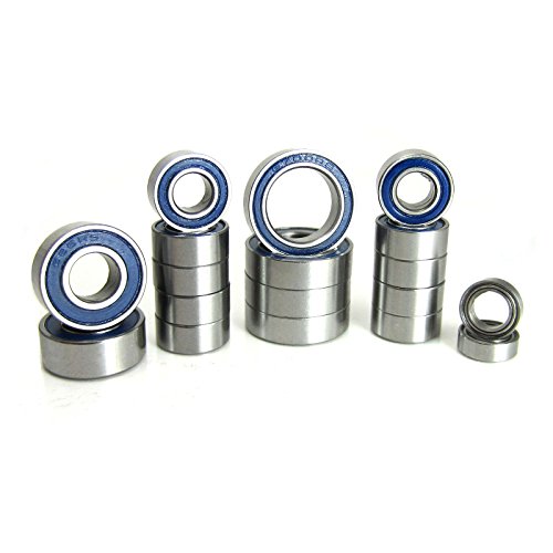 Associated T5M B5M Precision Ball Bearing Kit (18) Rubber Sealed Blue
