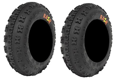 Pair of Maxxis Razr Front ATV Tires 4ply 22x7-10 (2)