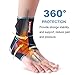 Dualeco Ankle Brace 1 Pair,Adjustable Ankle Brace Support for Women/Men/Kids, Elastic Compression Ankle Wrap, Lace Up Ankle Brace Support for Sprained Ankle, Achilles Tendon, Sports, Running