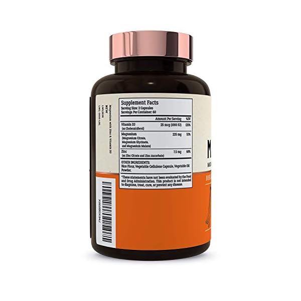 Magwell Magnesium Zinc & Vitamin D3 Highly Bioavailable Magnesium