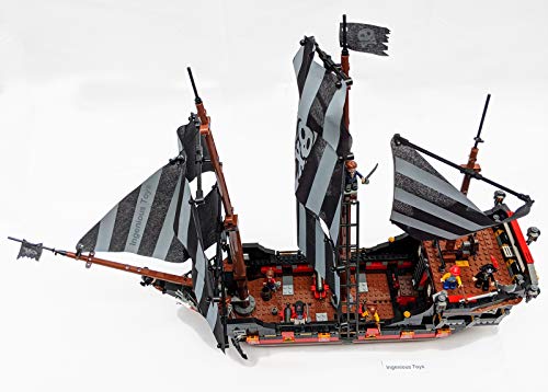 Piratenschiff 560 Teile - 6 Figuren Kanone Karibische See Kompatibel (307) Neu – Bild 5
