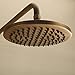 Bath Shower Faucet Set Complete Antique Brass Finish Wall Mount with 8