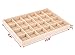 AUTOARK Sackcloth Stackable 24 Grid Jewelry Tray Showcase Display Organizer,AJ-002