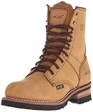 AdTec 9" Super Logger Soft Toe Boots for Men, Leather Goodyear Welt Construction & Utility Footwear, Durable and Long Lasting Work Shoes, Lug Sole, Brown, 10.5 M US