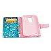 HKW LG K7 / K8 Case,LG Tribute 5 Case,LG Escape 3 Case, Plum Blossom Kickstand Flip Folio PU Leather Protective Wallet Case Cover Screen Protector for LG K7 / K8 / Escape 3 / Tribute 5 (MA1380)
