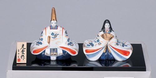 雛人形 コンパクト 陶器 お洒落 小さい 可愛い ひな人形 おひな様 ミニチュア お雛様 初節句 染錦座雛 雛飾り