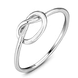 Ashleymade Love Knot Promise Rings for Women BFF Friendship Rings for Sisters Best Friends Rings Jewelry for Birthday Gift