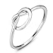 Ashleymade Love Knot Promise Rings for Women BFF Friendship Rings for Sisters Best Friends Rings Jewelry for Birthday Gift primary