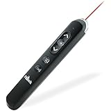 Wireless Presenter RF 2.4HZ Remote Control Presentation Pointer USB Powerpoint Clicker(Black)