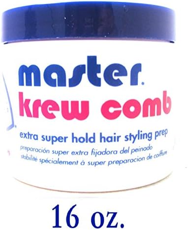 Krew Comb Medium Hold Hair Styling Prep 16 Ounces 4 Pieces