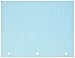 School Smart - 87154 3-Hole Punched Filler Paper, 8-1/2 x 11 Inches, Blue, 100 Sheets