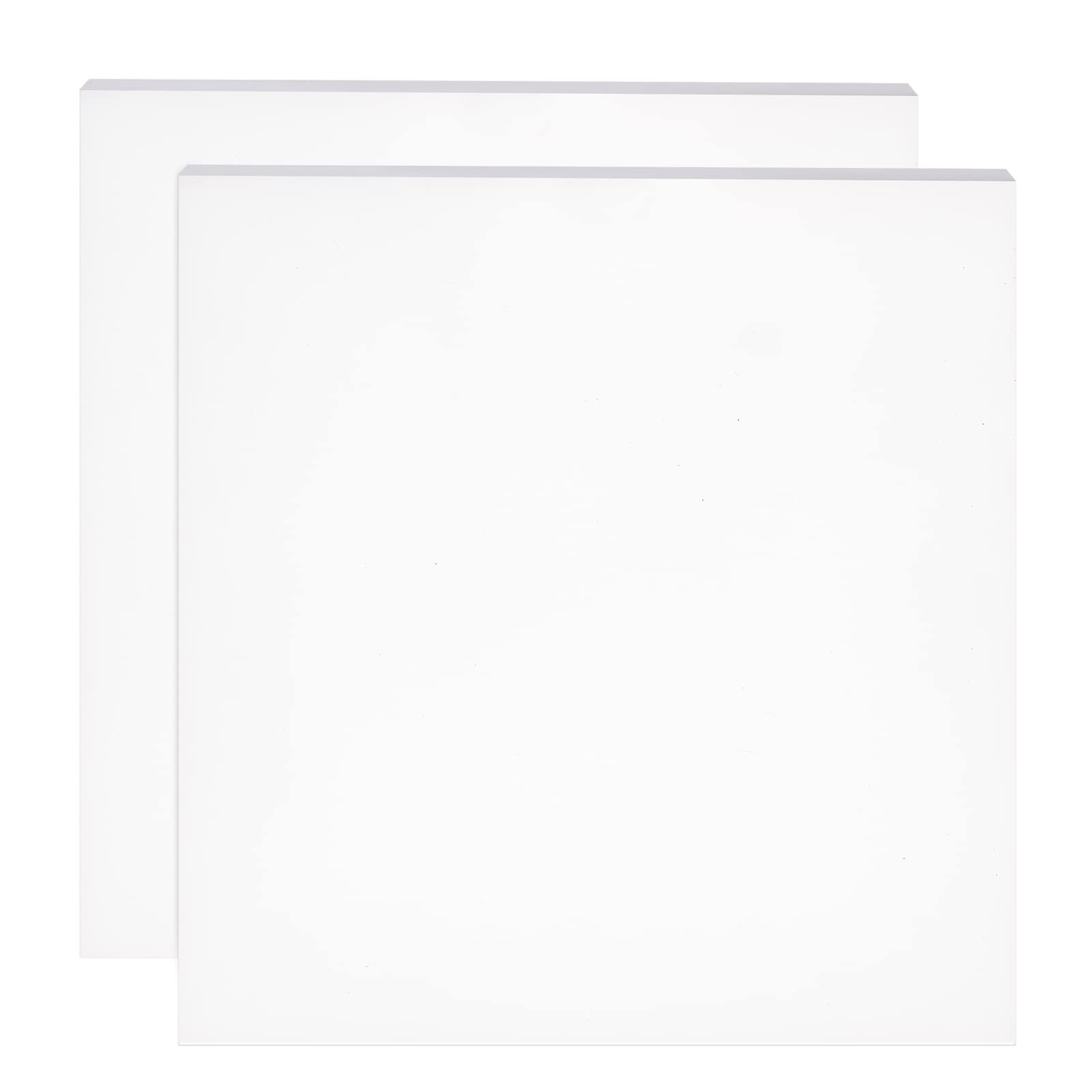 BENECREAT 2PCS White Silicone Rubber Sheet Plate 250x250x3mm High Temperature Resistant Gasket Board, Used for Make Gaskets and Seals