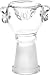 SCIENTIFIC GLASS, 12-1520 14MM Female Bowl Sphere Head Grip Dots Full Melt Clear