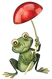 Regal Art &Gift Frog with Mushroom Decor