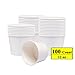 Belinlen Paper Ice Cream Cups, Paper Hot/Cold Soup Cups - 100 Count Cups (White) (12 oz)