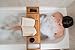 Bamboo Bath Tray Book Holder - Bathroom Bathtub Bath Caddy Organizer with Rubber Grips