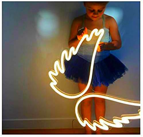 Angel Wing Lamp Neon Light Sign Wall Neon Light, LED Indoor Decor Night Lamps, Neon Light Sign Wedding Birthday Party Bedroom Table Gift Kids Toys Decor Decorations Valentines Christmas Gift