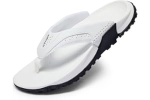 AIRHAS Mens Arch Support Walking Flip Flops Durable Comfort Outdoor Thong Sandals for Men Non Slip Summer Beach Sandals