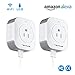 WiFi Smart Plug, Mini Wireless Smart Socket Outlet Works With Alexa,USB Port- Charging Any USB Devices Simultaneously,No Hub Required,Timing Function,Remote Control Your Devices Anywhere (2 Pack)