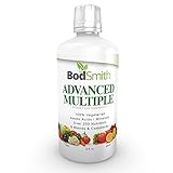 BodSmith Advanced Liquid Multivitamin - Daily Multi Vitamins, Minerals & Antioxidants Amino Acids Over 200 Nutrients 8 Blends & Complexes, 32 fl. oz.