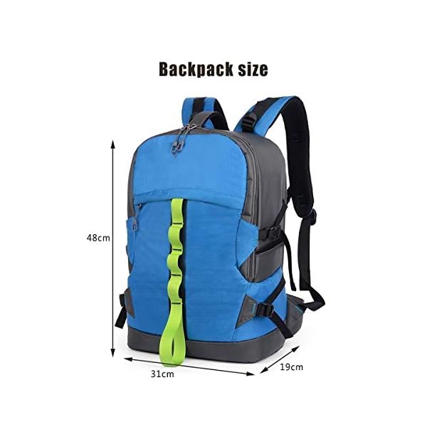 DKEE Wasserdichter Reiserucksack for Spiegelreflexkameras, Stoßfeste Kameratasche for Männer Und Frauen for Sony Canon… – Bild 6