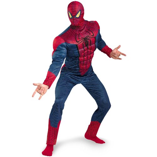 The Amazing Spider-Man 3D Movie Classic Muscle Adult Costume (XLarge 42-46)