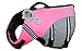 VIVAGLORY Sports Style Dog Life Vest, Dog Life Jacket for Swimming & Boating, Ripstop & Buoyancy for Puppy Doggy, Lifejacket with Handle, S, Pink