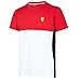 Scuderia Ferrari Formula 1 Men's Red/White/Black 2017 Cut and Sew T-Shirt F1 (Medium)