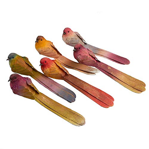 Watercolor Long Tail Sparrow Birds | 12 Birds | for Indoor Decor