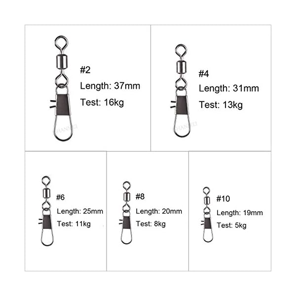 JSHANMEI-300pcslot-Size-246810-Copper-Stainless-Steel-Rolling-Swivel-Interlock-Snap-Lure-Connectors-Accessories-Fishing-Tackle-Box