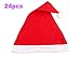 24pcs Christmas Santa Hat,Economical Traditional Red&White Xmas Santa Claus' Cap for Holiday Party(Upgraded The Size&Material in 2018)