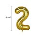 40inch Gold Number 20 Balloon Party Festival Decorations Birthday Anniversary Jumbo foil Helium Balloons Party Supplies use Them as Props for Photos (40inch Gold Number 20)