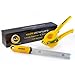 Lemon-Lime Squeezer/Zester Set, Manual Stainless Steel Citrus Press, plus Citrus Tool with Protective Cover to Grate Citrus/Garlic/Ginger, by Kedmi Kitchenware, Easy-to-Clean, FDA Approved