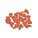 Eyourlife 20 PCS Soft Nail Caps Nail Covers Claw Caps Paw Covers for Cat Pet Kitten with Glue Claws Control Paws Off Size M Orange