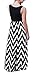 HanDanGe Women's Summer Chevron Striped Print Dress Tank Long Maxi Dresses For Women
